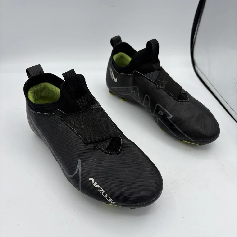 Nike Jr Air Zoom Mercurial Soccer Shoes Youth 5.5 Y Black FG Cleats Futbol Boots